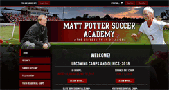 Desktop Screenshot of mattpottersocceracademy.com